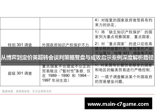 从博弈到定价英超转会谈判策略复盘与成败启示案例深度解析路径